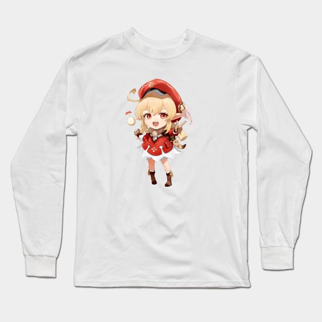 Klee Genshin Impact Long Sleeve T-Shirt by Anime Access